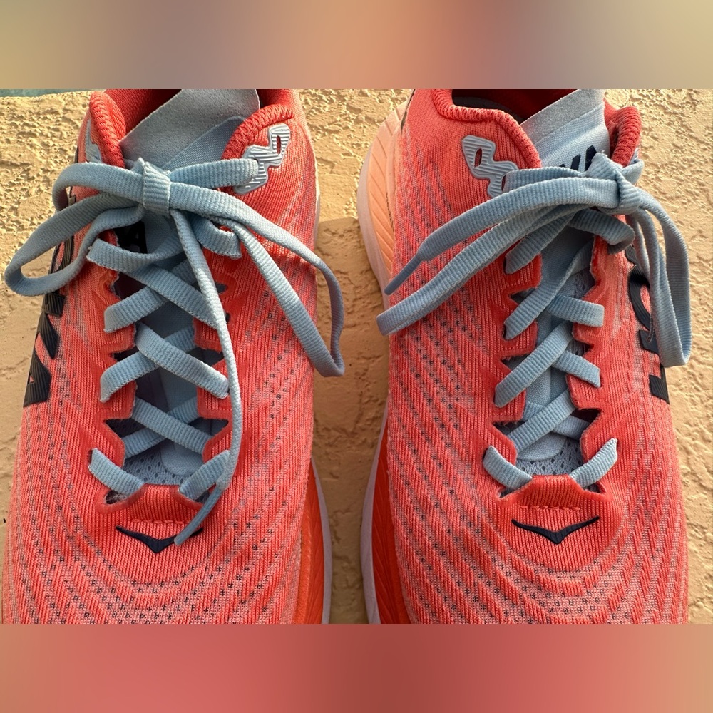 Hoka One One Mach 5 Camellia Peach Parfait Running Shoes Women’s Size 8 in VGC - Picture 7 of 16